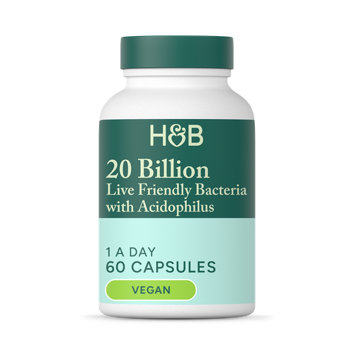 Live Friendly Bacteria 20 Billion 60 Capsules