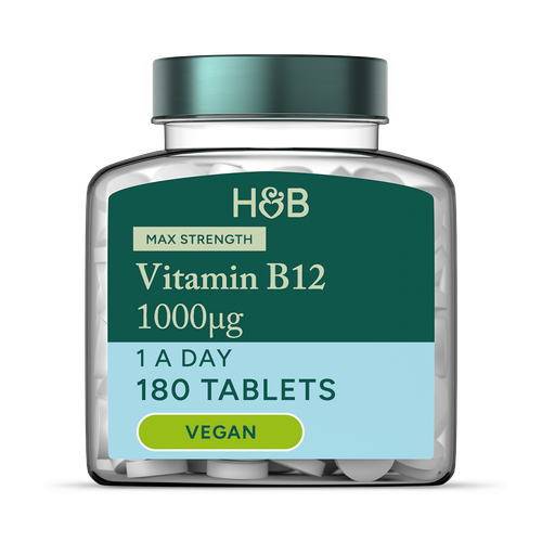 Max Strength Slow Release Vitamin B12 180 Tablets